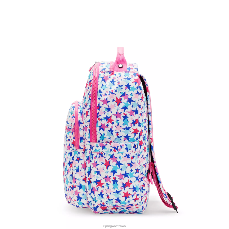 Kipling makowe gwiazdki dla obu płci Seoul plecak na laptopa 15\" z dużym nadrukiem PXR6L462