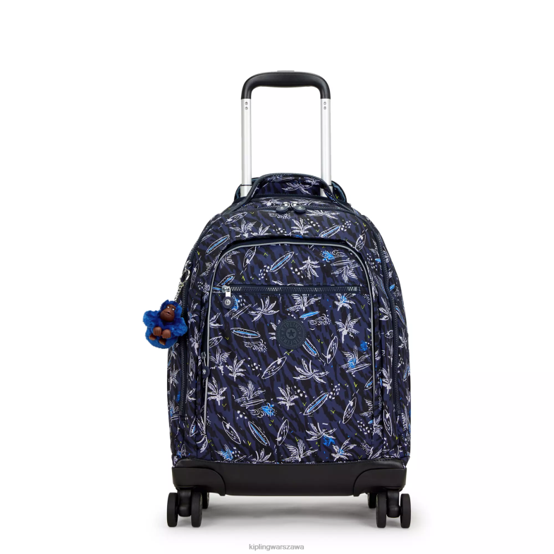 Kipling nadruk morski surfowania dla obu płci nowy plecak na kółkach na laptopa zea15\" z nadrukiem PXR6L489
