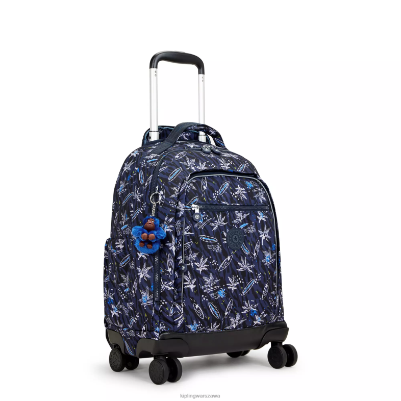 Kipling nadruk morski surfowania dla obu płci nowy plecak na kółkach na laptopa zea15\" z nadrukiem PXR6L489