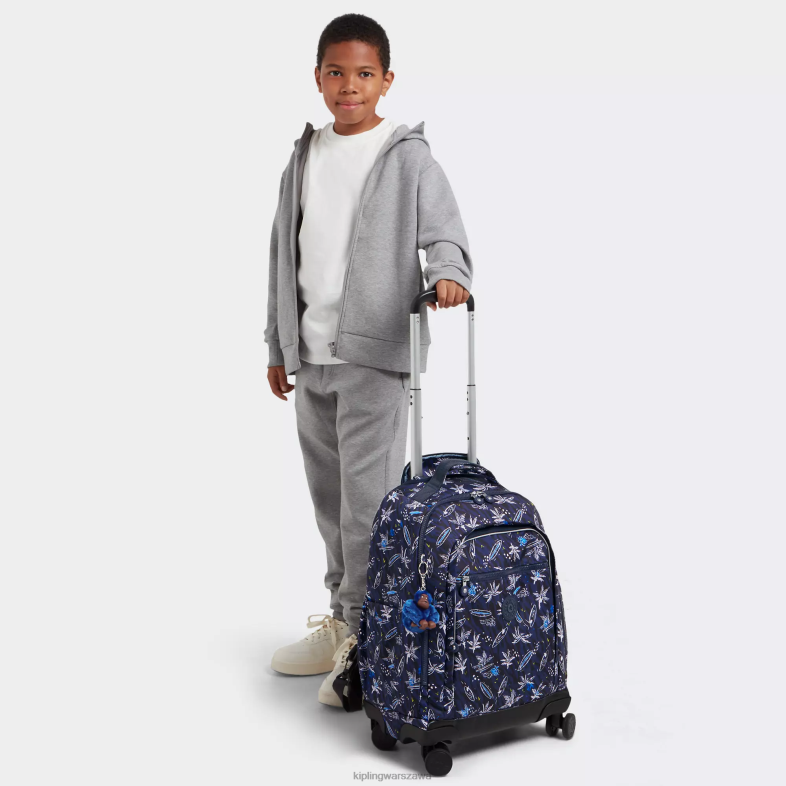 Kipling nadruk morski surfowania dla obu płci nowy plecak na kółkach na laptopa zea15\" z nadrukiem PXR6L489