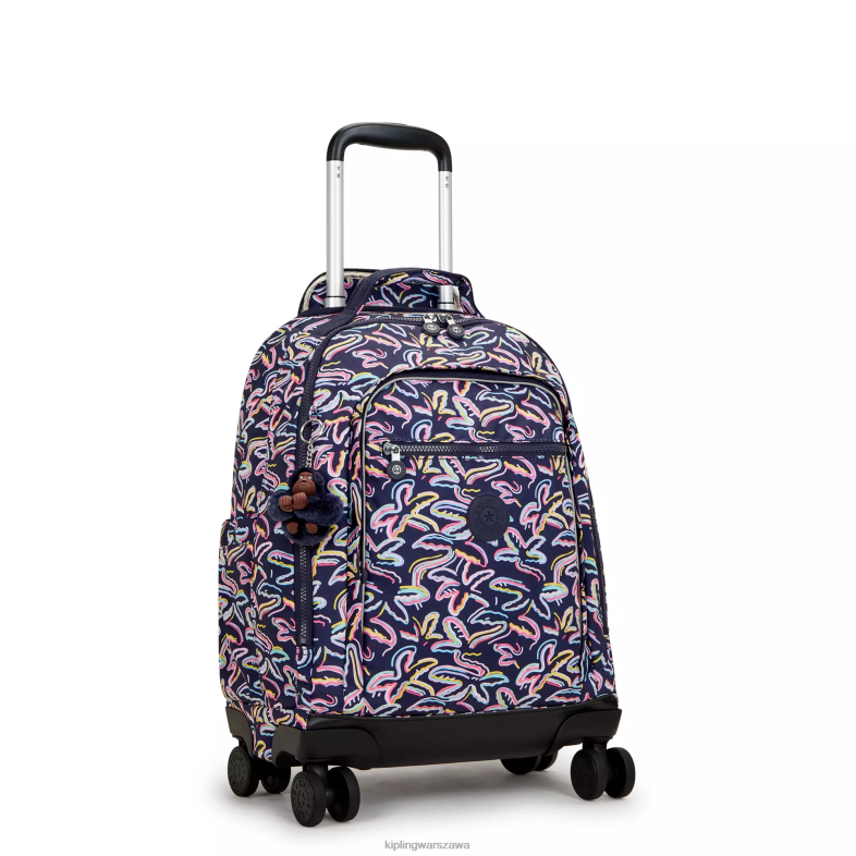 Kipling nadruk palmowej fiesty dla obu płci nowy plecak na kółkach na laptopa zea15\" z nadrukiem PXR6L490