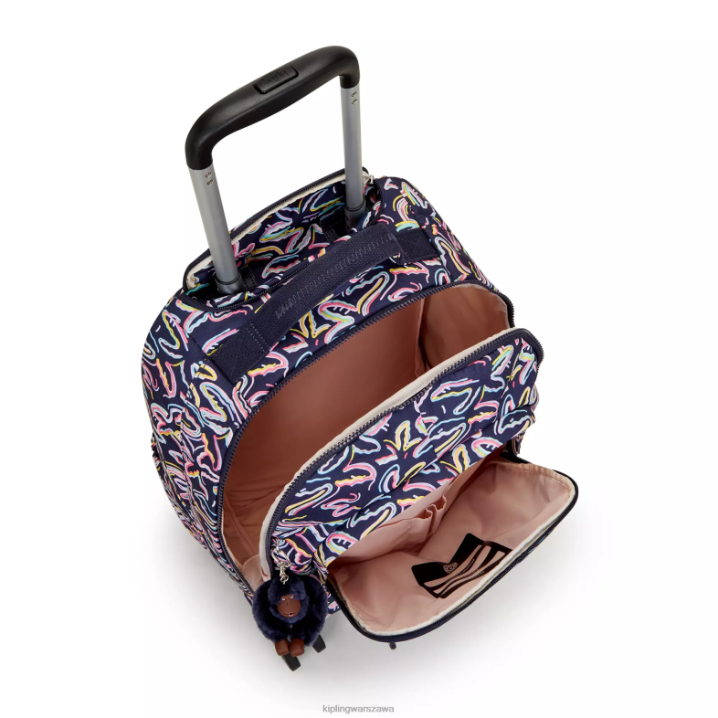 Kipling nadruk palmowej fiesty dla obu płci nowy plecak na kółkach na laptopa zea15\" z nadrukiem PXR6L490