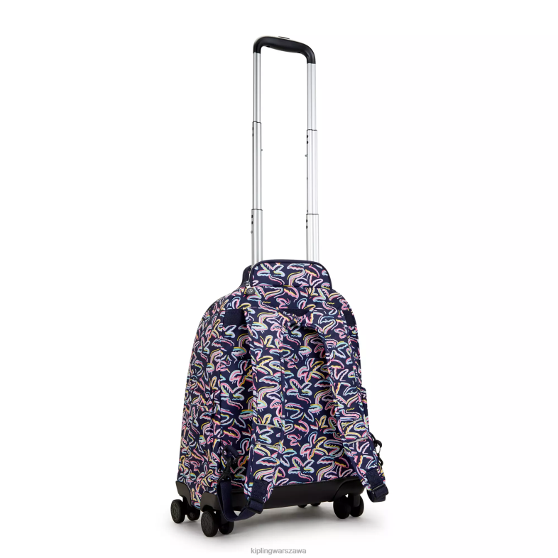 Kipling nadruk palmowej fiesty dla obu płci nowy plecak na kółkach na laptopa zea15\" z nadrukiem PXR6L490