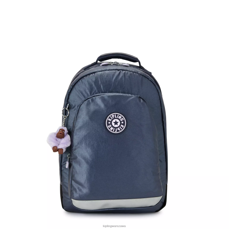 Kipling niebieski admirał dla obu płci class roommetaliczny plecak na laptopa 17\". PXR6L477