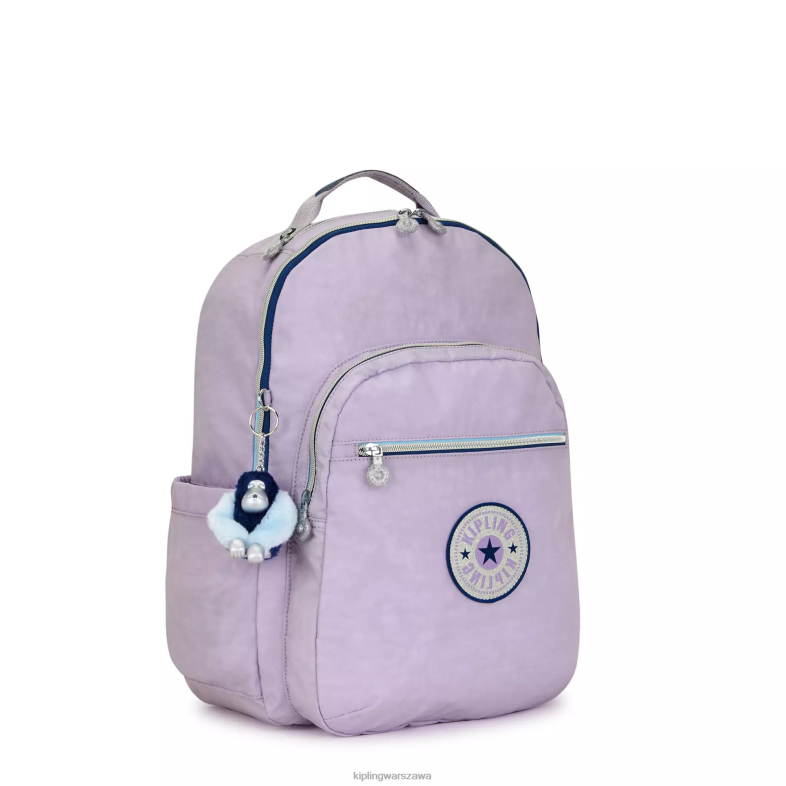 Kipling niekończąca się liliowa zabawa dla obu płci Duży plecak na laptopa 15\" firmy Seoul PXR6L445