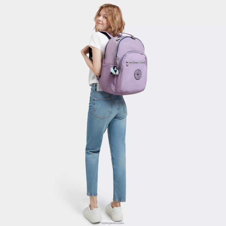 Kipling niekończąca się liliowa zabawa dla obu płci bardzo duży plecak na laptopa 17\" Seoul PXR6L441