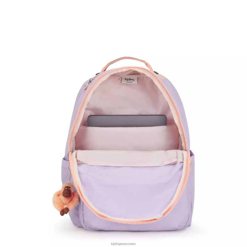Kipling niekończący się liliowy c dla obu płci Duży plecak na laptopa 15\" firmy Seoul PXR6L434