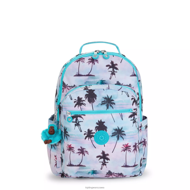 Kipling odcisk dłoni w cieniu dla obu płci Seoul plecak na laptopa 15\" z dużym nadrukiem PXR6L465