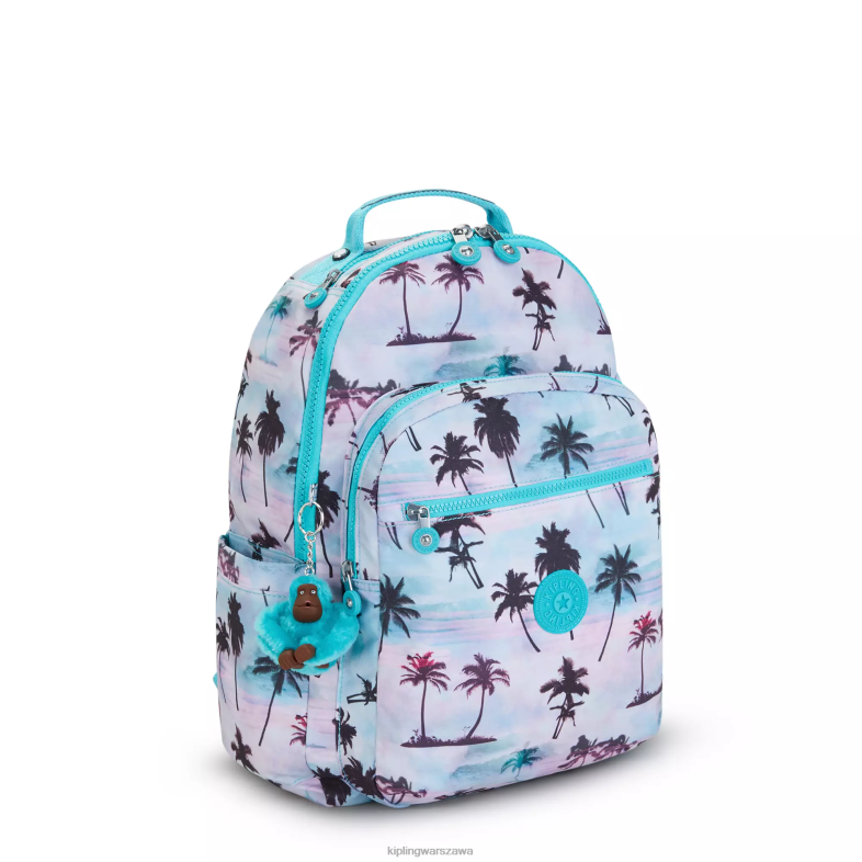 Kipling odcisk dłoni w cieniu dla obu płci Seoul plecak na laptopa 15\" z dużym nadrukiem PXR6L465