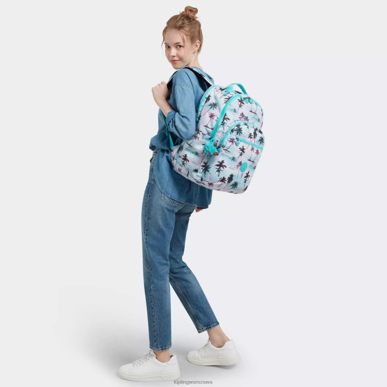 Kipling odcisk dłoni w cieniu dla obu płci Seoul plecak na laptopa 17\" z bardzo dużym nadrukiem PXR6L453