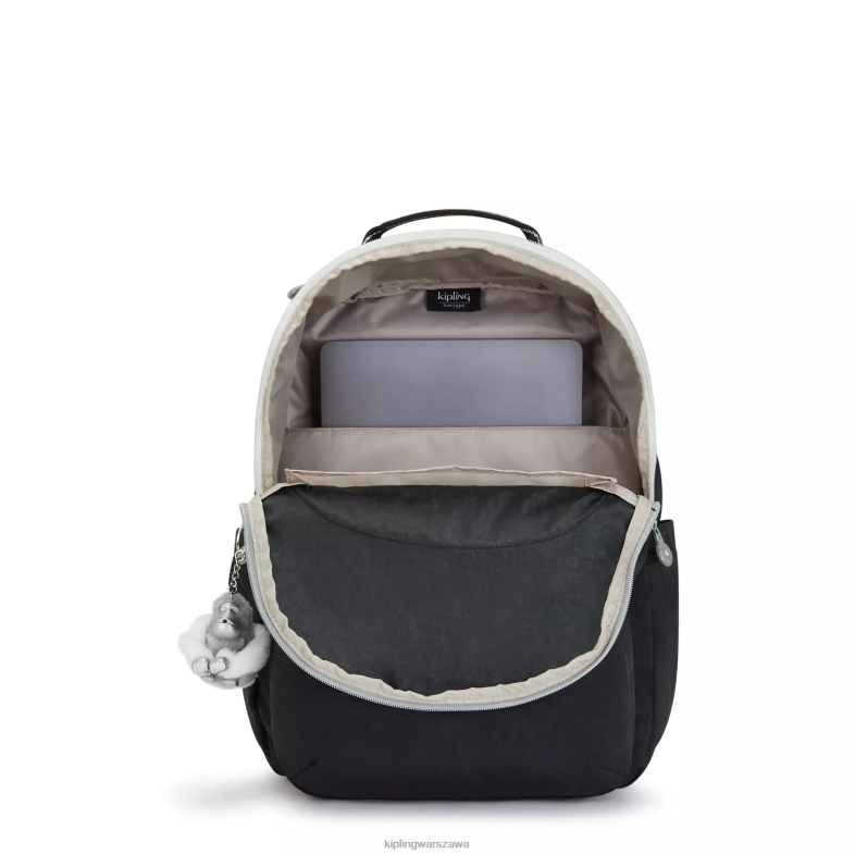 Kipling prawdziwa czarna zabawa dla obu płci Duży plecak na laptopa 15\" firmy Seoul PXR6L442