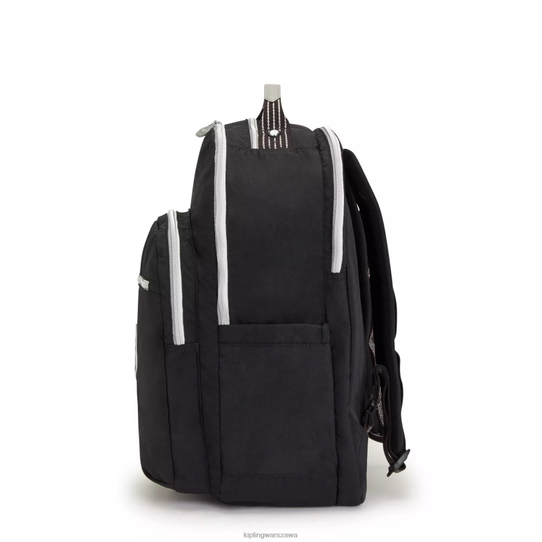 Kipling prawdziwa czarna zabawa dla obu płci bardzo duży plecak na laptopa 17\" Seoul PXR6L438