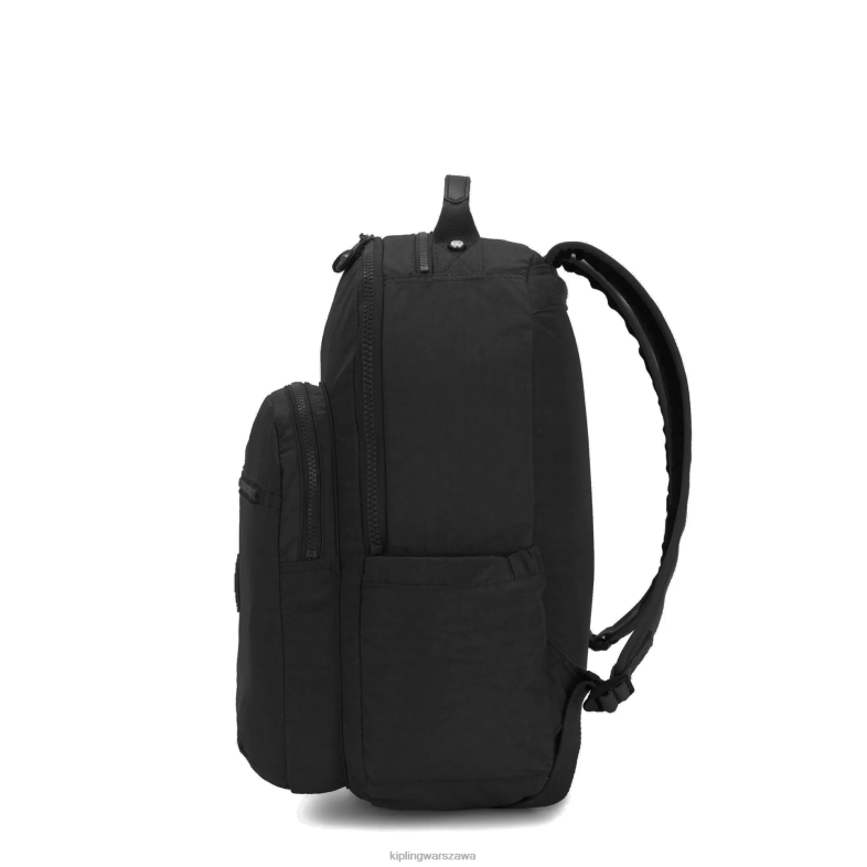 Kipling prawdziwy czarny ton dla obu płci Duży plecak na laptopa 15\" firmy Seoul PXR6L476