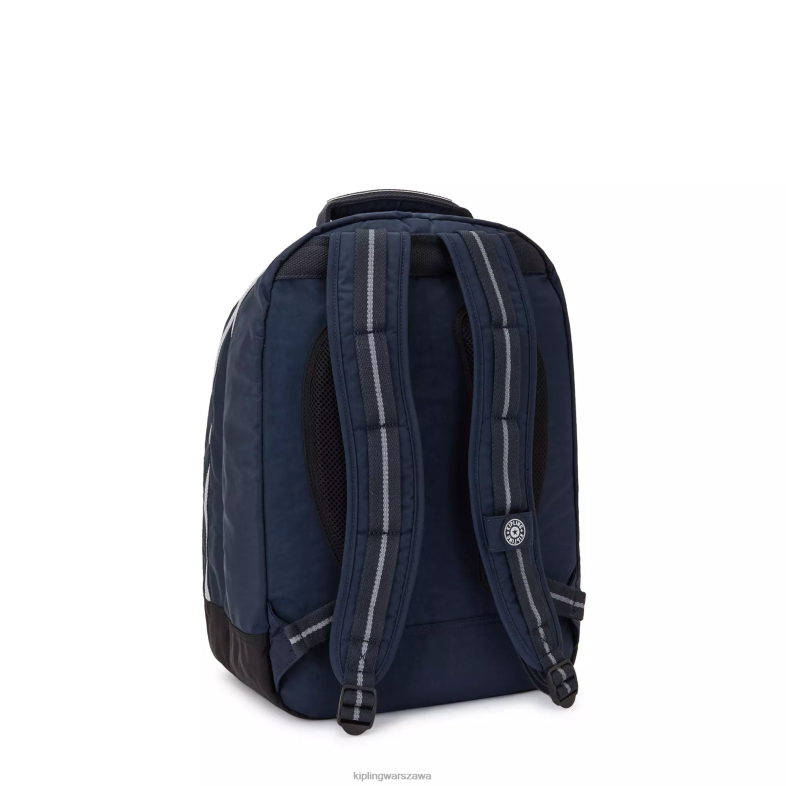 Kipling prawdziwy niebieski szary dla obu płci plecak na laptopa 17\" do sali lekcyjnej PXR6L435