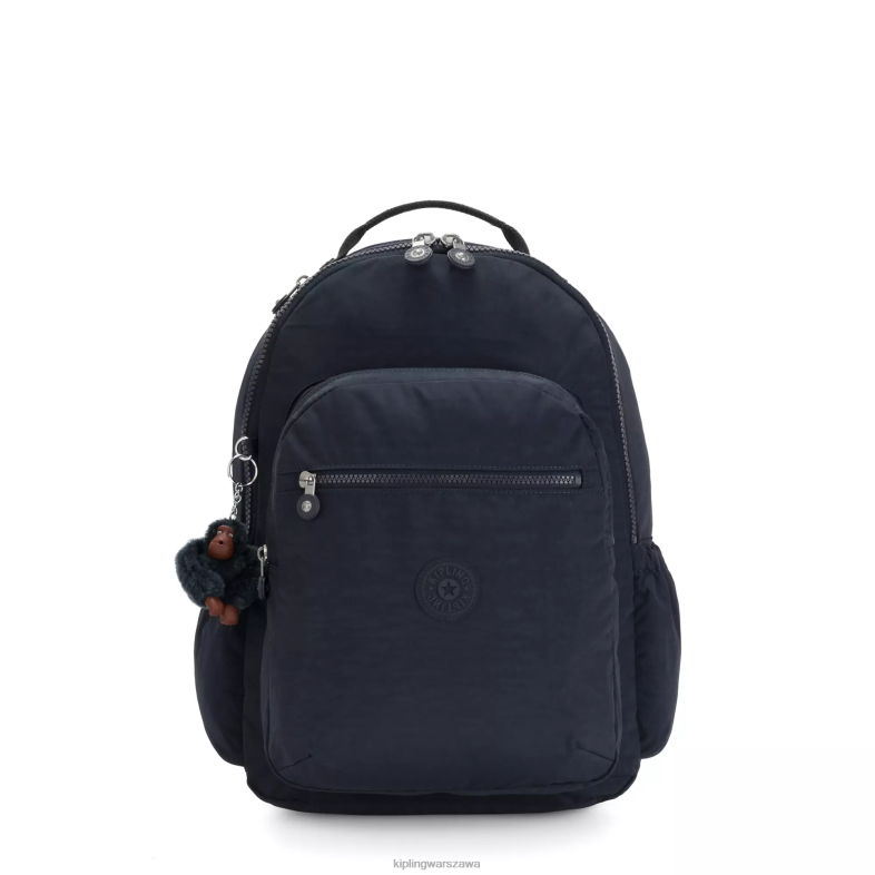 Kipling prawdziwy niebieski ton dla obu płci Duży plecak na laptopa 15" firmy Seoul PXR6L470