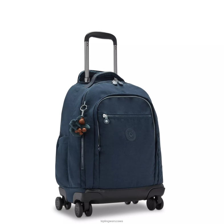 Kipling prawdziwy niebieski ton dla obu płci Nowy plecak na kółkach na laptopa Zea 15\". PXR6L480