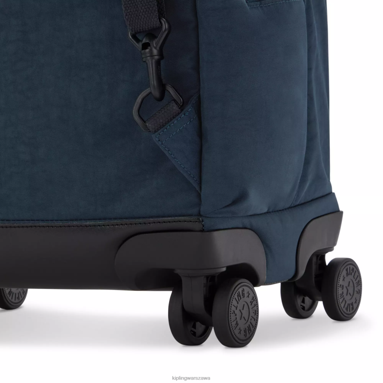 Kipling prawdziwy niebieski ton dla obu płci Nowy plecak na kółkach na laptopa Zea 15\". PXR6L480