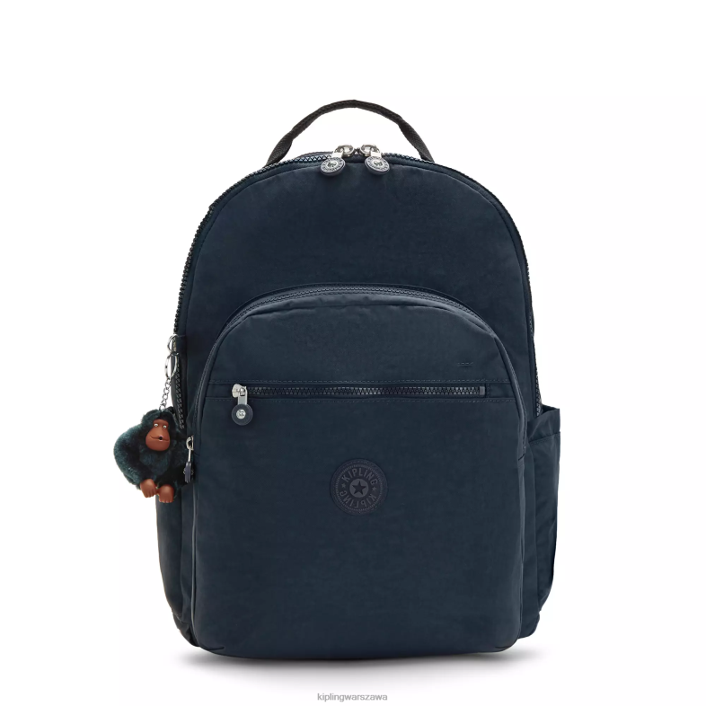 Kipling prawdziwy niebieski ton dla obu płci bardzo duży plecak na laptopa 17" Seoul PXR6L487