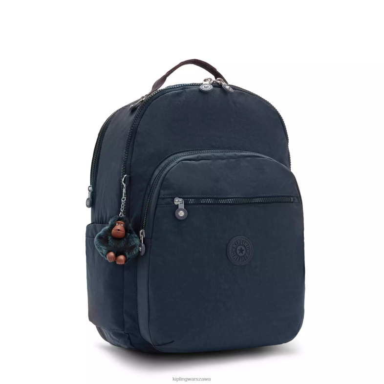 Kipling prawdziwy niebieski ton dla obu płci bardzo duży plecak na laptopa 17\" Seoul PXR6L487