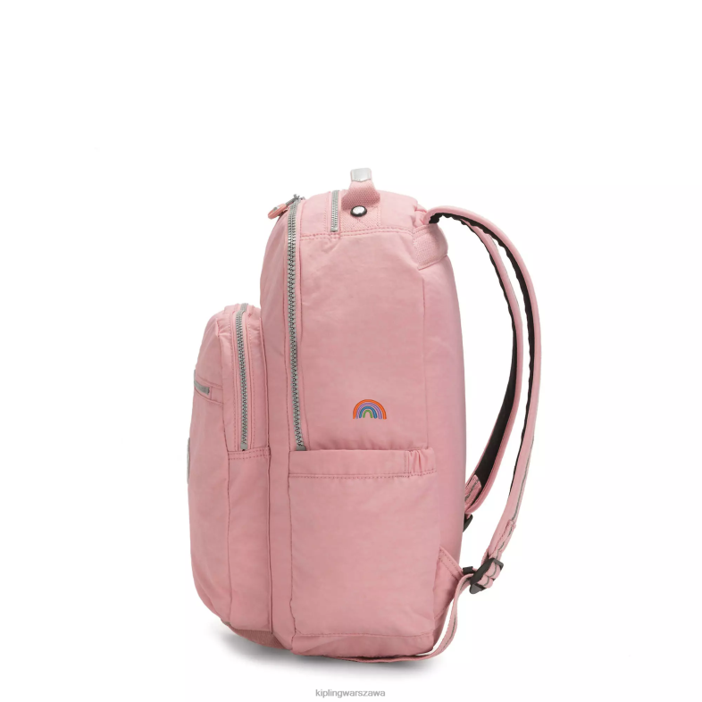 Kipling róża ślubna dla obu płci Duży plecak na laptopa 15\" firmy Seoul PXR6L432