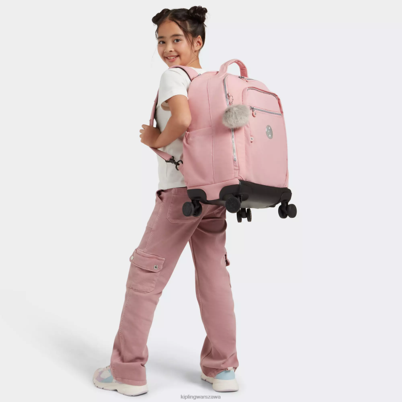 Kipling róża ślubna dla obu płci Nowy plecak na kółkach na laptopa Zea 15\". PXR6L482