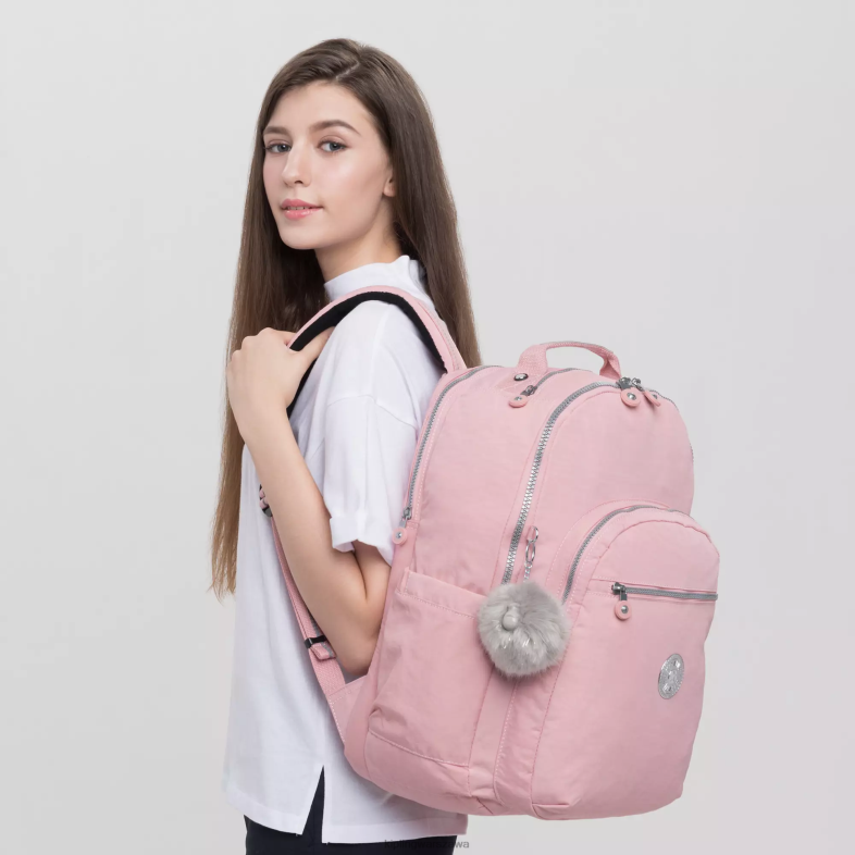 Kipling róża ślubna dla obu płci bardzo duży plecak na laptopa 17\" Seoul PXR6L451