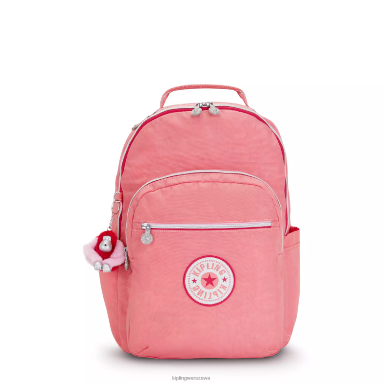 Kipling radosna różowa zabawa dla obu płci Duży plecak na laptopa 15" firmy Seoul PXR6L443