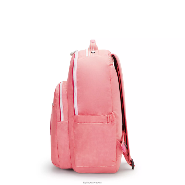 Kipling radosna różowa zabawa dla obu płci Duży plecak na laptopa 15\" firmy Seoul PXR6L443