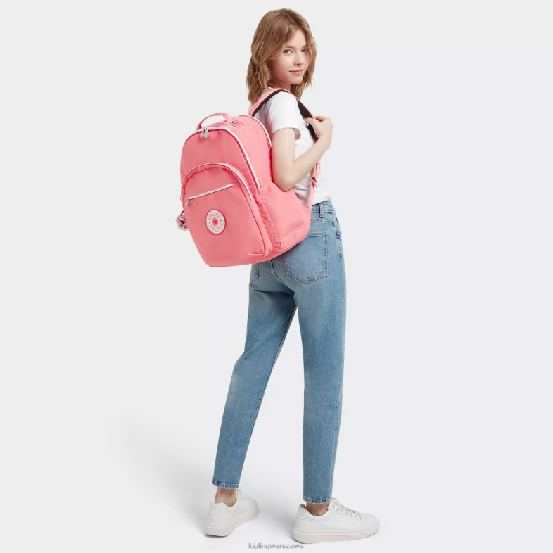 Kipling radosna różowa zabawa dla obu płci bardzo duży plecak na laptopa 17\" Seoul PXR6L439