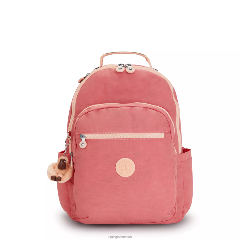Kipling radosny róż dla obu płci Duży plecak na laptopa 15" firmy Seoul PXR6L433