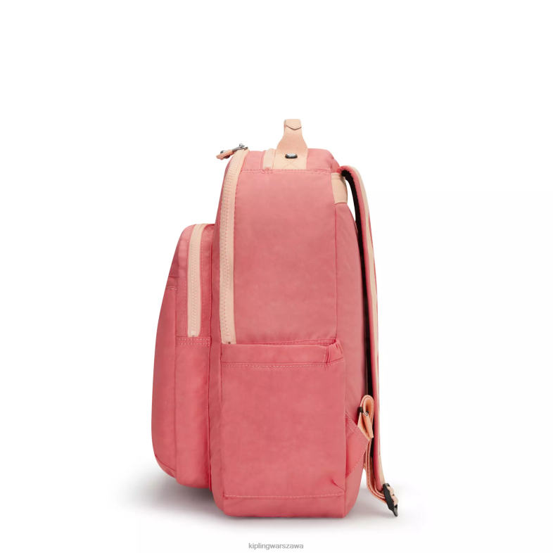Kipling radosny róż dla obu płci Duży plecak na laptopa 15\" firmy Seoul PXR6L433