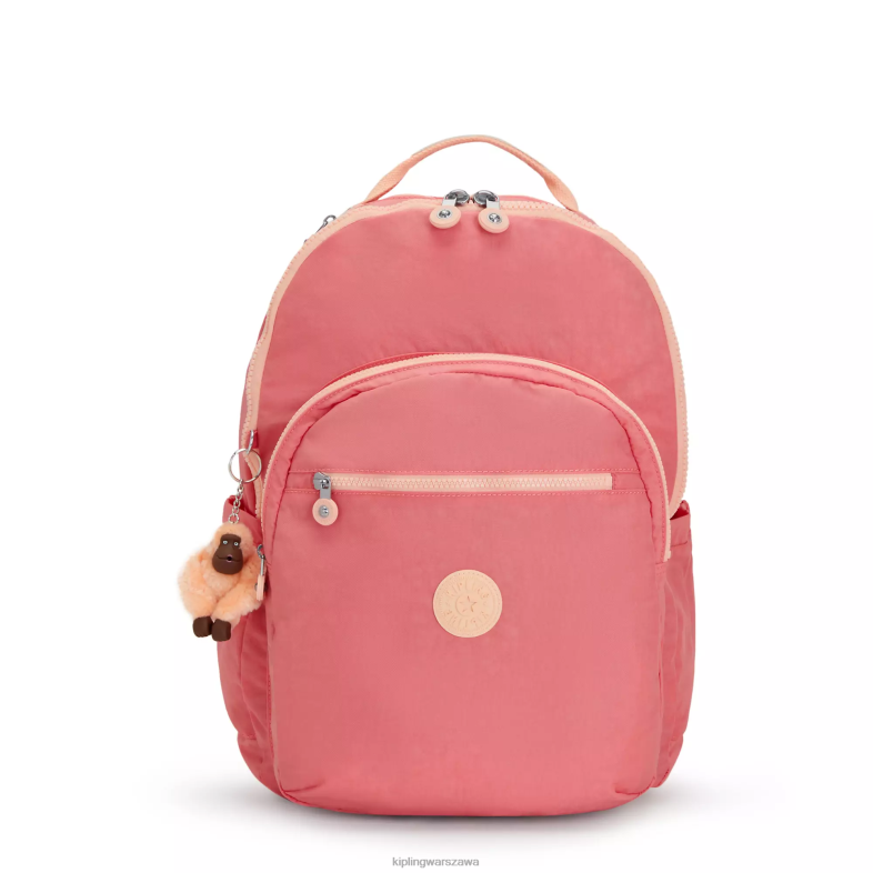 Kipling radosny róż dla obu płci bardzo duży plecak na laptopa 17" Seoul PXR6L452