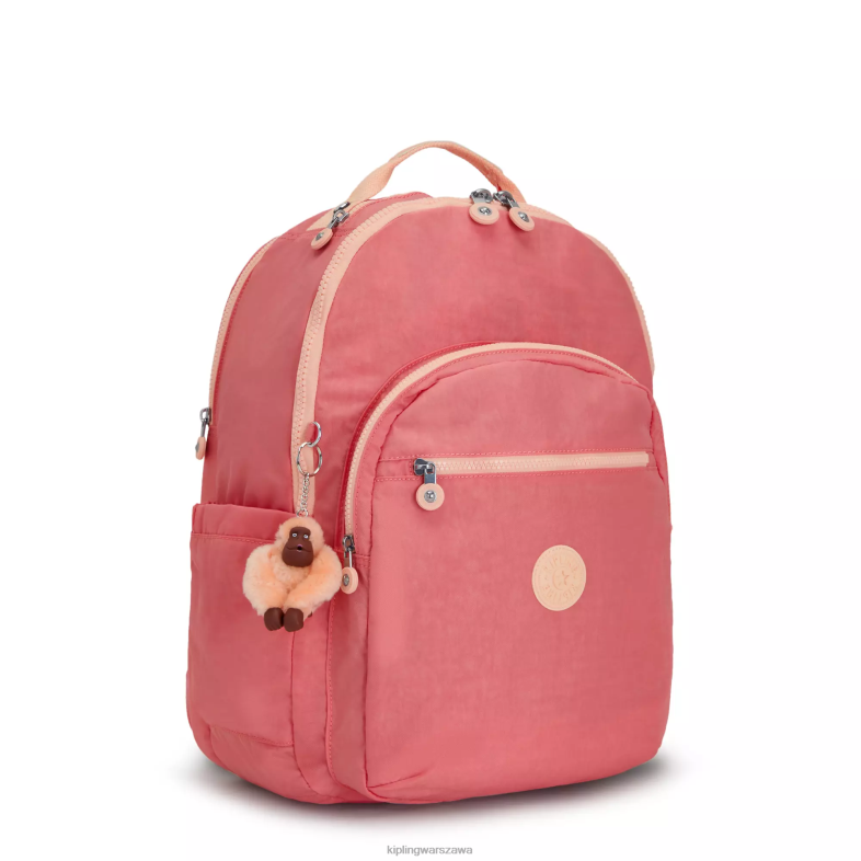 Kipling radosny róż dla obu płci bardzo duży plecak na laptopa 17\" Seoul PXR6L452