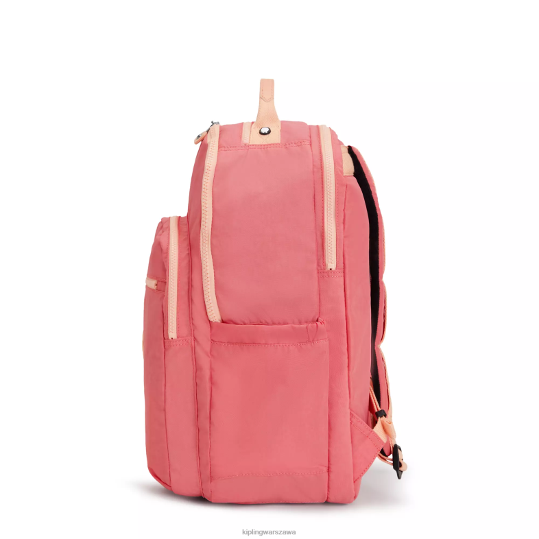 Kipling radosny róż dla obu płci bardzo duży plecak na laptopa 17\" Seoul PXR6L452