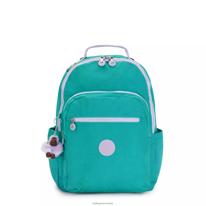 Kipling surfer zielony dla obu płci Duży plecak na laptopa 15" firmy Seoul PXR6L429