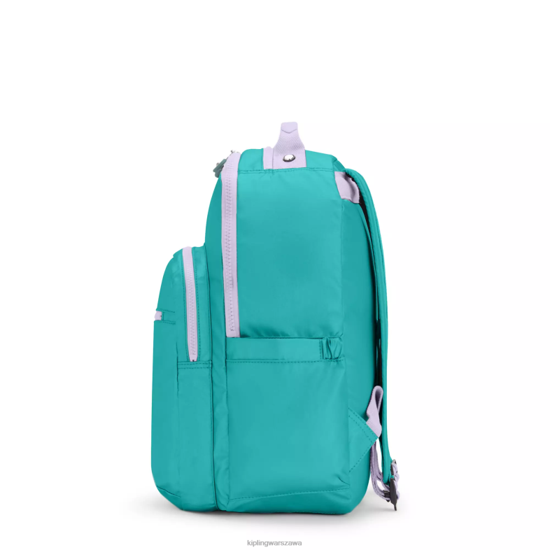 Kipling surfer zielony dla obu płci Duży plecak na laptopa 15\" firmy Seoul PXR6L429
