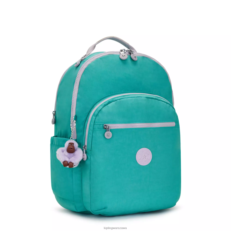 Kipling surfer zielony dla obu płci bardzo duży plecak na laptopa 17\" Seoul PXR6L449