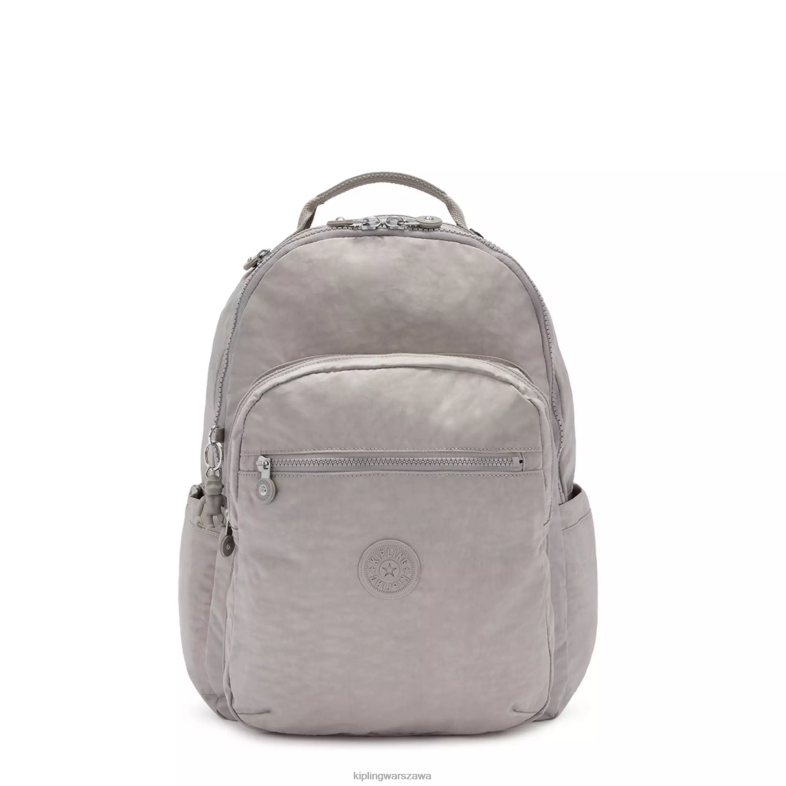 Kipling szary gris dla obu płci Duży plecak na laptopa 15" firmy Seoul PXR6L471