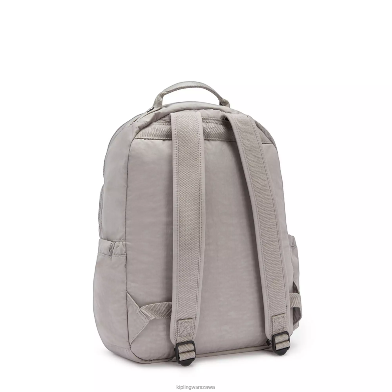 Kipling szary gris dla obu płci Duży plecak na laptopa 15\" firmy Seoul PXR6L471