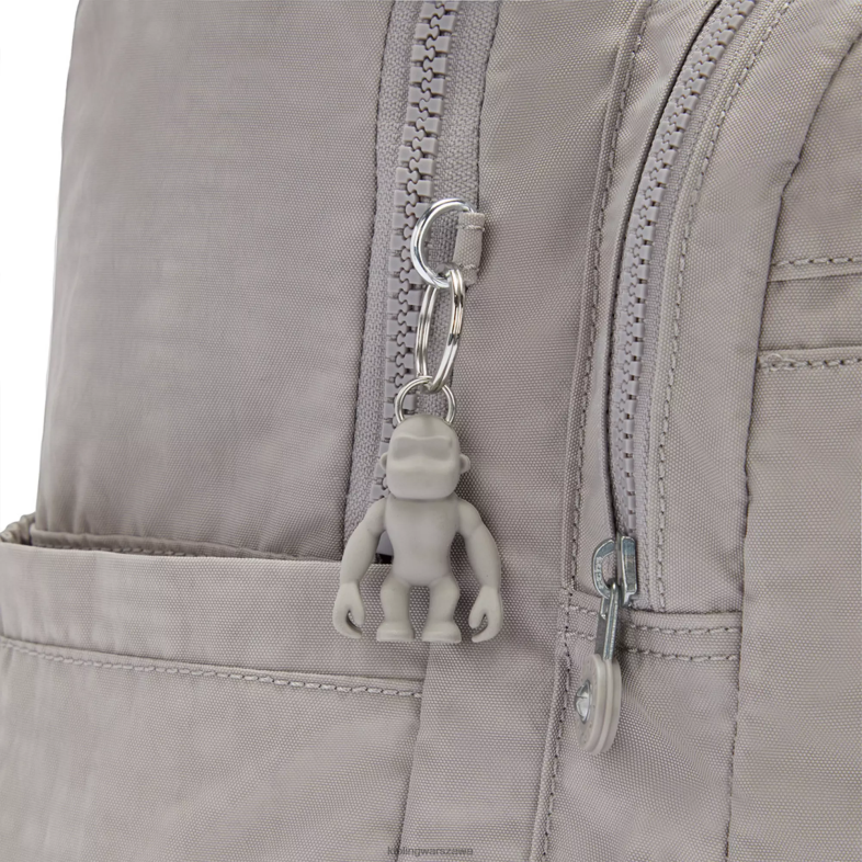 Kipling szary gris dla obu płci Duży plecak na laptopa 15\" firmy Seoul PXR6L471