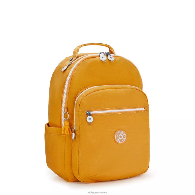Kipling szybki żółty dla obu płci Duży plecak na laptopa 15\" firmy Seoul PXR6L472
