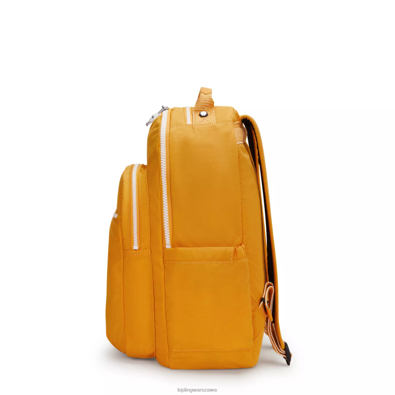 Kipling szybki żółty dla obu płci Duży plecak na laptopa 15\" firmy Seoul PXR6L472