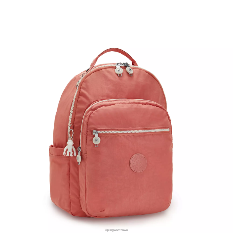 Kipling vintage różowy dla obu płci Duży plecak na laptopa 15\" firmy Seoul PXR6L475