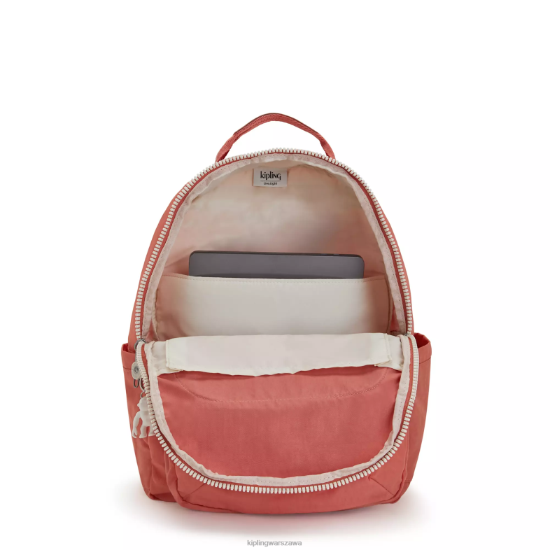 Kipling vintage różowy dla obu płci Duży plecak na laptopa 15\" firmy Seoul PXR6L475