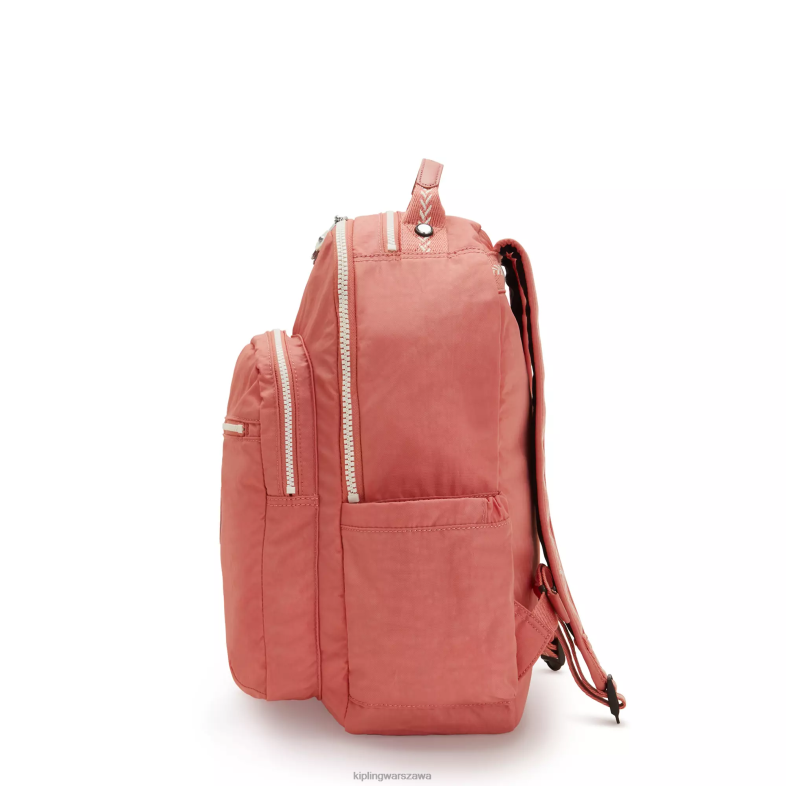 Kipling vintage różowy dla obu płci Duży plecak na laptopa 15\" firmy Seoul PXR6L475
