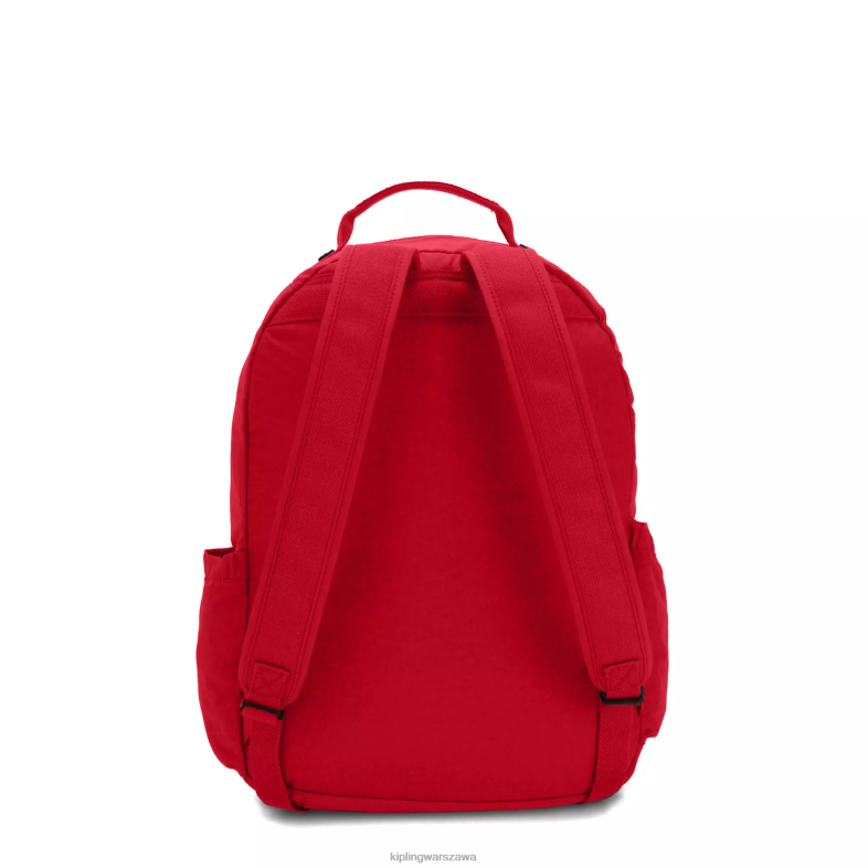 Kipling wiśniowy ton dla obu płci Duży plecak na laptopa 15\" firmy Seoul PXR6L474