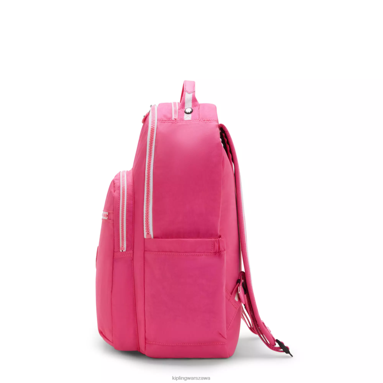 Kipling świeży róż dla obu płci Duży plecak na laptopa 15\" firmy Seoul PXR6L428