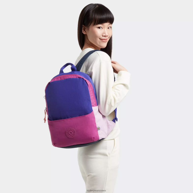 Kipling zakurzony karmin dla obu płci plecak na laptopa sonnie 15\". PXR6L425