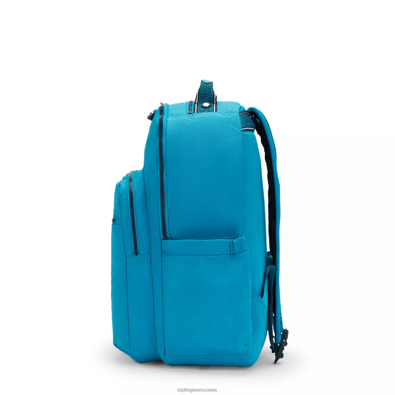 Kipling zielony fajny dla obu płci Duży plecak na laptopa 15\" firmy Seoul PXR6L427