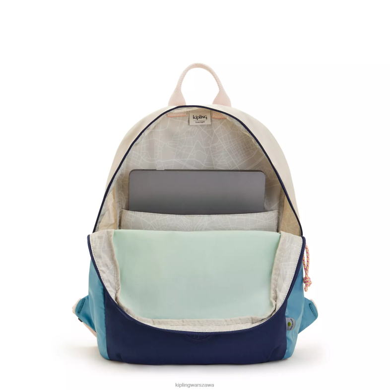 Kipling zielony granatowy dla obu płci plecak na laptopa sonnie 15\". PXR6L426